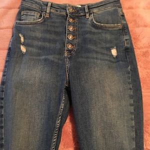 Free People High Waisted Skinny Jeans